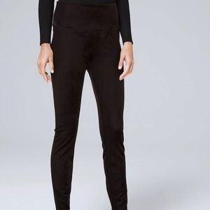 White House black market slimming leggings velvet